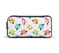 Dgsxynth Pencil Case, Cute Owl Funny Owl PatternStationery Bag, Business Travel Bag Or Small Tool Box, Girls Makeup Bag