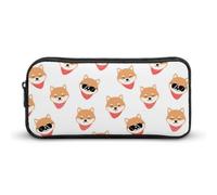 Dgsxynth Pencil Case, Handsome Shiba Lnu DogStationery Bag, Business Travel Bag Or Small Tool Box, Girls Makeup Bag