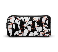 Dgsxynth Pencil Case, Penguin CuteStationery Bag, Business Travel Bag Or Small Tool Box, Girls Makeup Bag