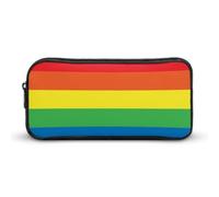 Dgsxynth Pencil Case, Rainbow Peace LoveStationery Bag, Business Travel Bag Or Small Tool Box, Girls Makeup Bag