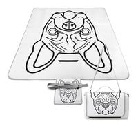 Dgsxynth Picnic Mat,French Bulldog Square Picnic Blanket,Outdoor Rugs,148cm X 148cm
