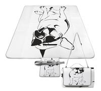 Dgsxynth Picnic Mat,French Bulldog Square Picnic Blanket,Outdoor Rugs,148cm X 148cm