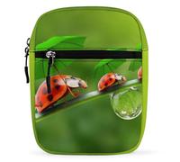 Dgsxynth Shoulder Bag, Ladybug Ladybird Green Landscape Crossbody Bag, Multi Purpose Small Satchel for Work Business Travel