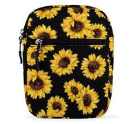 Dgsxynth Shoulder Bag, Spring Sunflowers Retro Flowers Crossbody Bag, Multi Purpose Small Satchel for Work Business Travel