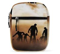 Dgsxynth Shoulder Bag, Zombies Dead Men Walking Body at Night Crossbody Bag, Multi Purpose Small Satchel for Work Business Travel