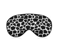 Dgsxynth Smooth Fabric Eye Mask, Cow Pattern Milk Cow Sleep Mask, Sleeping Eye Mask with Adjustable Headband for Men, Women