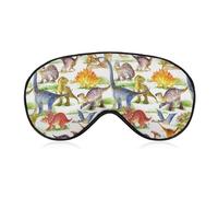 Dgsxynth Smooth Fabric Eye Mask, Dinosaur Dragon Sleep Mask, Sleeping Eye Mask with Adjustable Headband for Men, Women