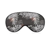 Dgsxynth Smooth Fabric Eye Mask, Hawaii Leaves Sleep Mask, Sleeping Eye Mask with Adjustable Headband for Men, Women
