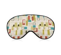 Dgsxynth Smooth Fabric Eye Mask, Mid Century Modern Sleep Mask, Sleeping Eye Mask with Adjustable Headband for Men, Women