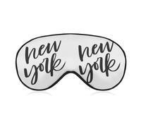 Dgsxynth Smooth Fabric Eye Mask, New York Sleep Mask, Sleeping Eye Mask with Adjustable Headband for Men, Women