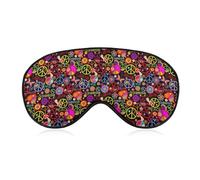 Dgsxynth Smooth Fabric Eye Mask, Peace and Love Sleep Mask, Sleeping Eye Mask with Adjustable Headband for Men, Women