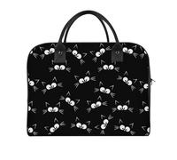 Dgsxynth Travel Handbag, Cute Black Cat Pattern Tote Bag, Casual Shoulder Bag Crossbody Messenger Bag