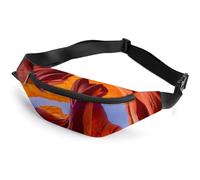 Dgsxynth Waist Bag, Antelope Canyon Bumbag, Adjustable Fanny Pack for Running Walking Hiking