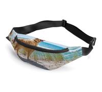 Dgsxynth Waist Bag, Golden Retriever Bumbag, Adjustable Fanny Pack for Running Walking Hiking
