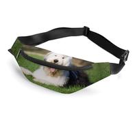 Dgsxynth Waist Bag, Old English Sheepdog Dog Bumbag, Adjustable Fanny Pack for Running Walking Hiking