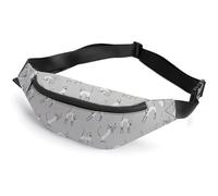 Dgsxynth Waist Bag, Siamese Cat on Wall Bumbag, Adjustable Fanny Pack for Running Walking Hiking