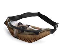 Dgsxynth Waist Bag, Siamese Thai Cat Mandala Bumbag, Adjustable Fanny Pack for Running Walking Hiking