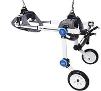 DGSYUAN Wheelchair For Pet Foldable Pet Wheelchair Dog Back Leg Wheelchair Dog Cart Adjustable Aluminum Dog Assistive Walking Tool Wheel Chair For Dog(XS)