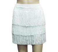 DgtZyrih Girls Latin Dance Dress Layers Tassels Chacha Samba Tango Dancewear Fringes Skirts Competition Performamnce Outfit Children's Party Stage Dancing Costume,A5,150