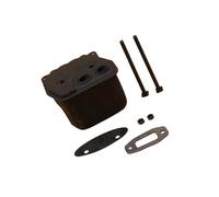 DGWMLSDPP Fit For HUNDURE 45cc 52cc 58cc Garden Chainsaw Two Holes Muffler Spare Parts For 4500 5200 5800 Chain Saw