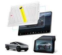DGXWLLW Screen Protector for Tesla Cybertruck 2024 2025 with Alignment Kit, Front Back Tempered Glass Touch Screen Protective for Center Console Dashboard 9H Hardness Anti Glare Fingerprint HD Clear