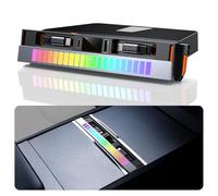 DGXWLLW USB Hub for Tesla Model Y Juniper 2025 2026 Model 3 Highland 2024 2025 with Sliding Cover, 116W Dual Type-C RGB Ambient Light Docking Station Multi Ports Retractable Cable fit Center Console