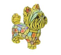 dgyzrx Yorkshire Terrier Lamp, Dog Series Art Night Light, Hand Painted Stained Resin Night Light for Dog Lovers