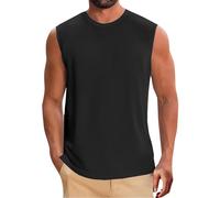 DGZTWLL Big and Tall Tan Top Moisture Wicking Muscle Workout Sleeveless Lightweight Soft Breathable Loose Fit Summer Athletic Tactical Sports Gym Training Tank Tops Men