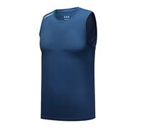 DGZTWLL Tank Top Men Sleeveless Workout Muscle Crew Neck Slim Fit Lightweihgt Moisture Wicking Athletic Running Gym Tank Top Men Blue