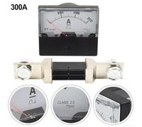 DH-670 Analog Amp Meter with Shunt 0-200A/300A/75mV DC, Electrical Panel Ammeter for Accurate Current Display (300)