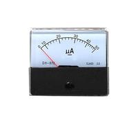 DH-670/CQ-670 DC 50uA 100uA 200uA 300uA 500uA Analog Amp Panel Ammeter Pointer Type Current Meter 1Pcs(200UA)
