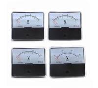DH-670 Pointer Analog DC Voltmeter 5V 10V 15V 20V 30V 50V 100V 70x60mm Accuracy 2.5 0-500V 1Pcs(250V)