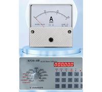 DH-80 Analog DC Ammeter, 30A Panel Mount Current Meter with 2.5 Accuracy Class, Flame-Retardant ABS Housing, for Industrial & Power Systems