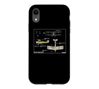 DH.82 Tiger Moth British WW2 Aircraft Diagram Case for iPhone XR