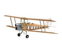 DH.82 Tiger Moth Double Decker Model Plane Kit, 1:12 Scale, 750 mm Wingspan, Lasercut Wood Components, SD7034, 590 mm Fuselage Length, 250 g RTF, RC Hobby Wood Kit, Model Aeroplane Building