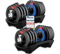 DH FitLife 18KG Adjustable Dumbbells Set | 12-Level 1-Second Weight Change