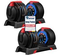 DH FitLife 24KG Adjustable Dumbbells Set | 12-Level 1-Second Weight Change