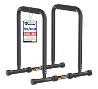DH FitLife Adjustable Dip Bars 80-100cm | 3-Level Height | 200kg Heavy Duty