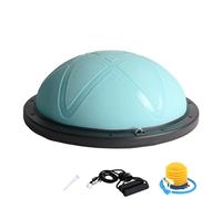 DH FitLife Balance Ball, Yoga Balance Trainer Φ60×22cm, Maximum Load 200 kg, Half Exercise Ball for Core, Balance & Strength Training, Balance Board with Pump and 2 Fitness Bands (Blue)