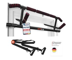 DH FitLife Pull Up Bar Doorway with Multiple Grip Positions, No-Screw Installation, Quick and Easy Set-Up, Foldable Chin-Up Bar with Sling Trainer, Fits Door Frames 70-92 cm