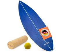 DH FitLife Wooden Balance Board Kit | Surf Wobble Board for Adults
