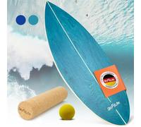 DH FitLife Wooden Surf Balance Board | Indoor Surfboard with Rocker Shape | Wobble Board for Adults | Fun, Balance, Stability & Core Strength
