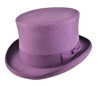 DH Hand Made Wool Top Hat Satin Lined Small to XXL Purple