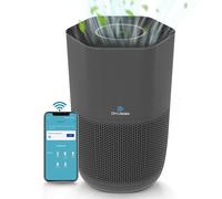 DH Lifelabs Air Purifiers for Home, H13 HEPA Filter Air Ionizers for Living Room, Voice Control Smart WiFi Air Purifier for Bedroom, Allergies, Quiet Sleep Mode and Timer (Sciaire Essential, Black)