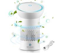 DH Lifelabs | Sciaire Portable Air Purifiers | Ions Actively Clean & Deodorize Air | Eliminates 99% Bacteria & Viruses | 3-Stage Purifier Filter for Allergies Pets | USB Powered for Car Personal Space