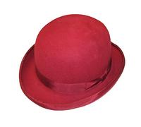 DH Wool Bowler Hat Hard Top Round Felt Hat With Satin Lining