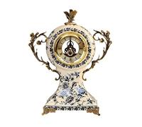 Dh2yjnbf3 Bedside Classical Style Decorative Clock Ceramic Creative Living Room Bedroom Decoration Silent Decor