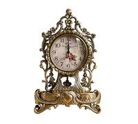 Dh2yjnbf3 Bedside Luxury Copper Silent Seat Clock European Vintage Fireplace Decorative Decor