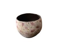 Dh2yjnbf3 Planter A High End, Retro Style Semi Circular Ceramic Planter, Perfect For Growing Orchids Indoors Garden(Purple)