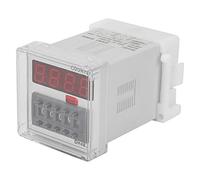 DH48J 220VAC Electronic Counter Delay Timer Relay with Digital Display 1-999900 Seconds 8 Pin Time Control for Industrial Automation